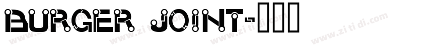 Burger Joint字体转换